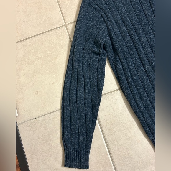 Haggar Blue Quarter-Zip - Picture 3 of 10